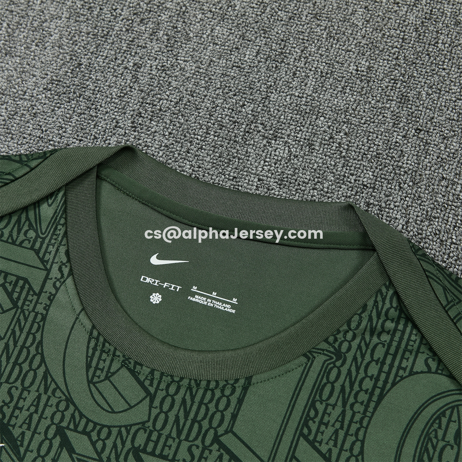 AJ-AlphaJersey-C.H.E.L.S.E.A 25-26 Short-Sleeve Training Set - Dark Green Top & Dark Green Pants