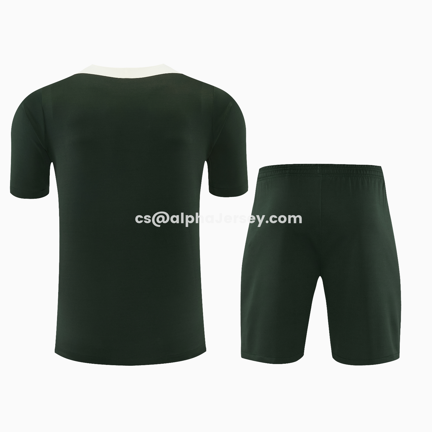 AJ-AlphaJersey-C.H.E.L.S.E.A 25-26 Short-Sleeve Training Set - Dark Green With White Accents Top & Pants