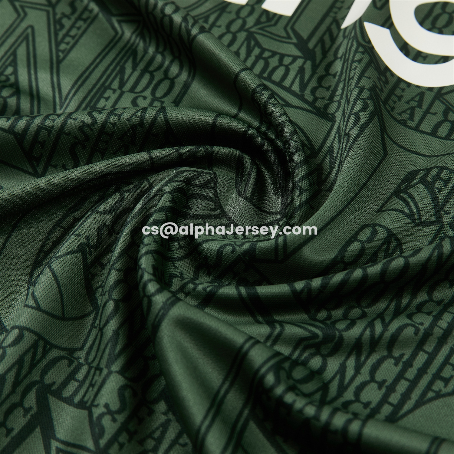 AJ-AlphaJersey-C.H.E.L.S.E.A 25-26 Short-Sleeve Training Set - Dark Green Top & Dark Green Pants