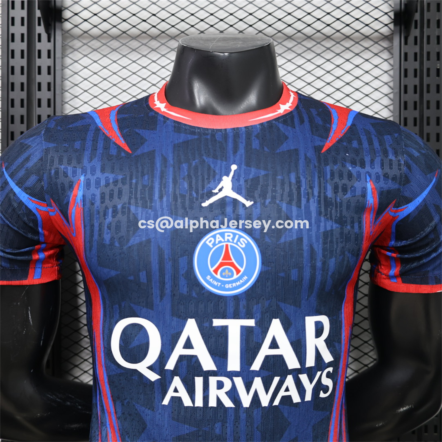 AJ-AlphaJersey-Paris Saint-Germain PSG 26-27 Blue Star Pattern Special Jersey - Player Version