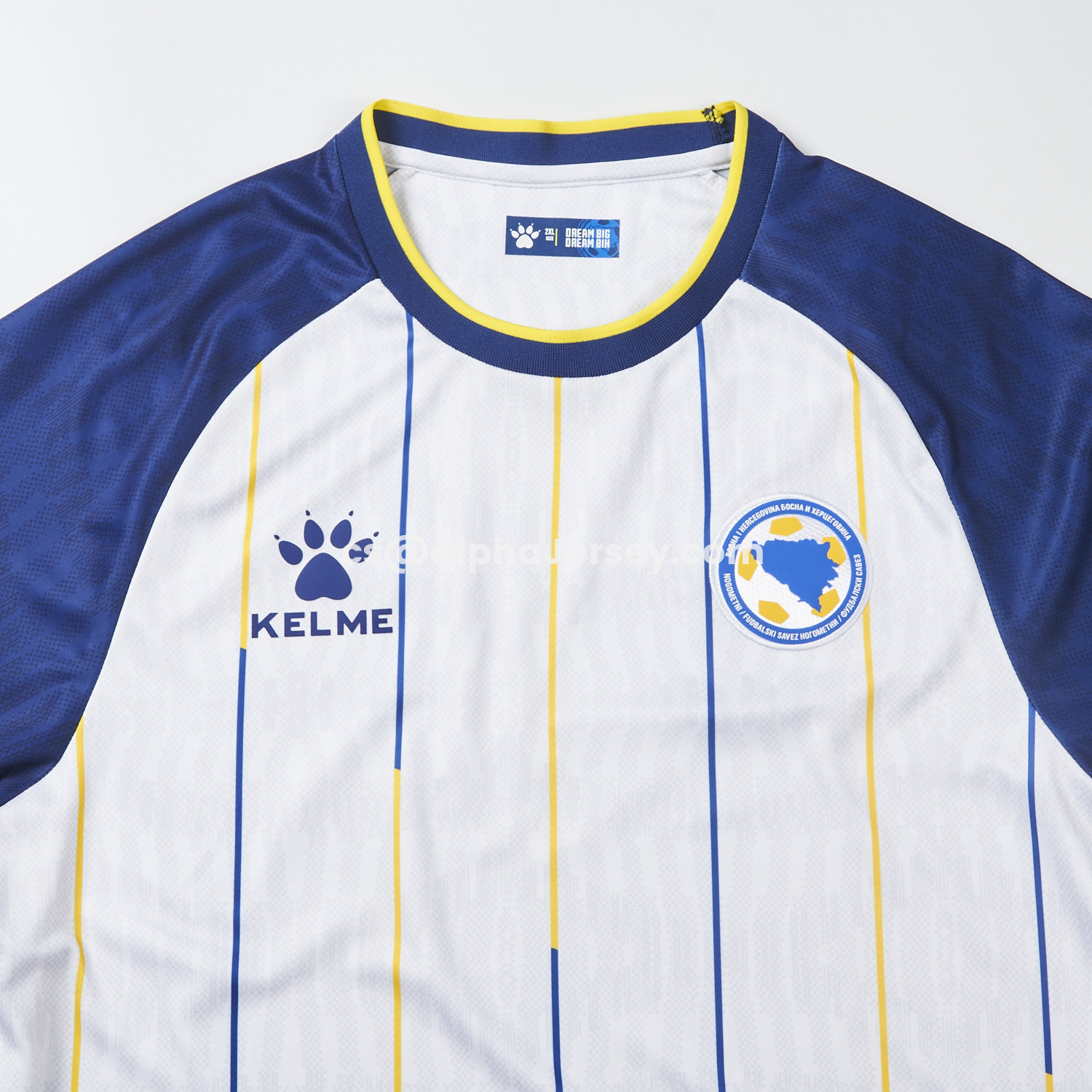 AJ-AlphaJersey-Bosnia and Herzegovina 2026 Away White Jersey - Fans Version