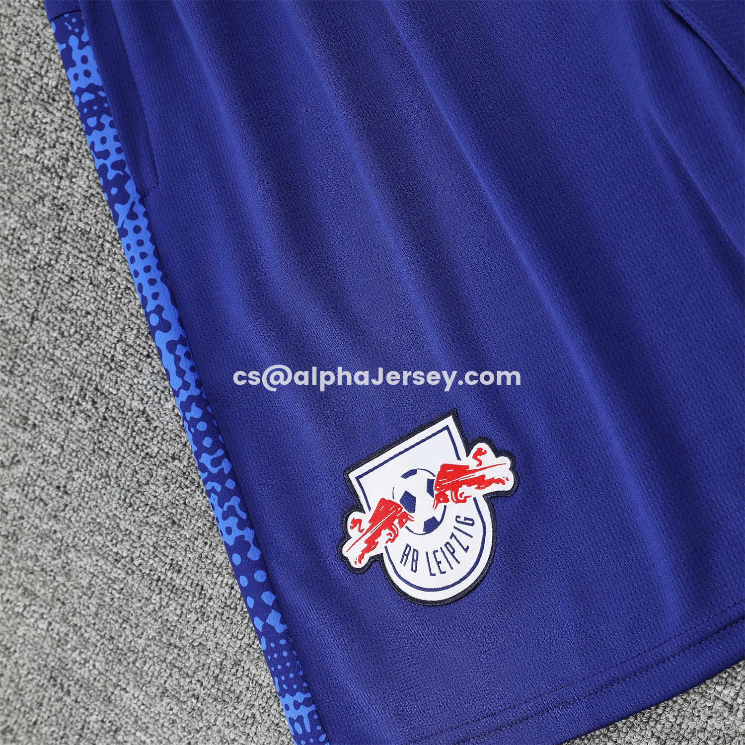 AJ-AlphaJersey-RB Leipzig 25-26 Vest Training Set - Blue With Red Top & Dark Blue Pants