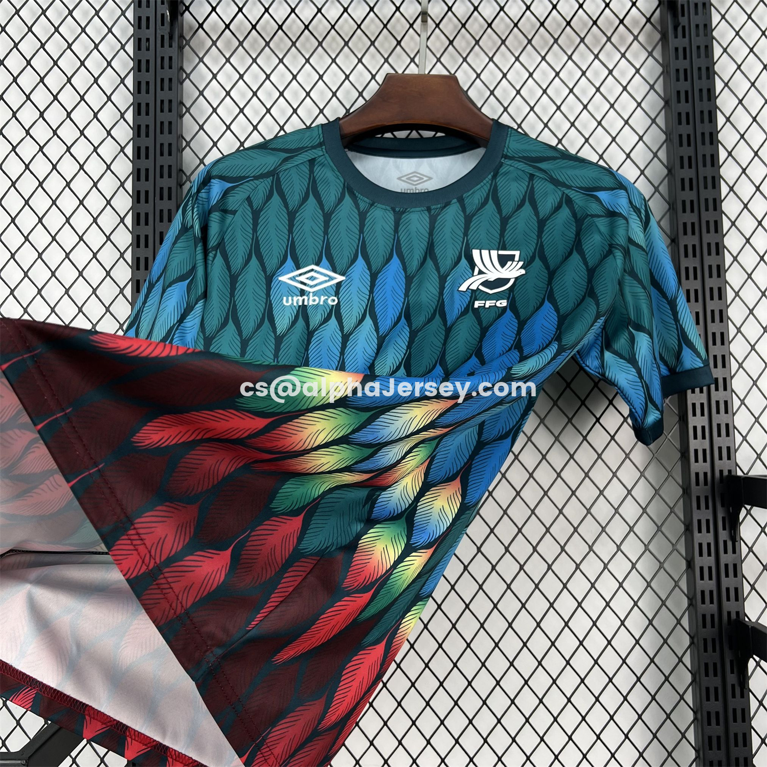 AJ-AlphaJersey-Guatemala 2026 Teal With Multicolor Spots Special Jersey - Fans Version