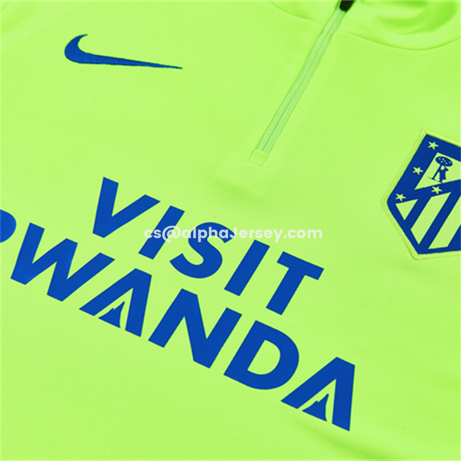 AJ-AlphaJersey-Atletico Madrid 26-27 Kids Long Sleeves Training Set - Neon Green Top & Black Pants