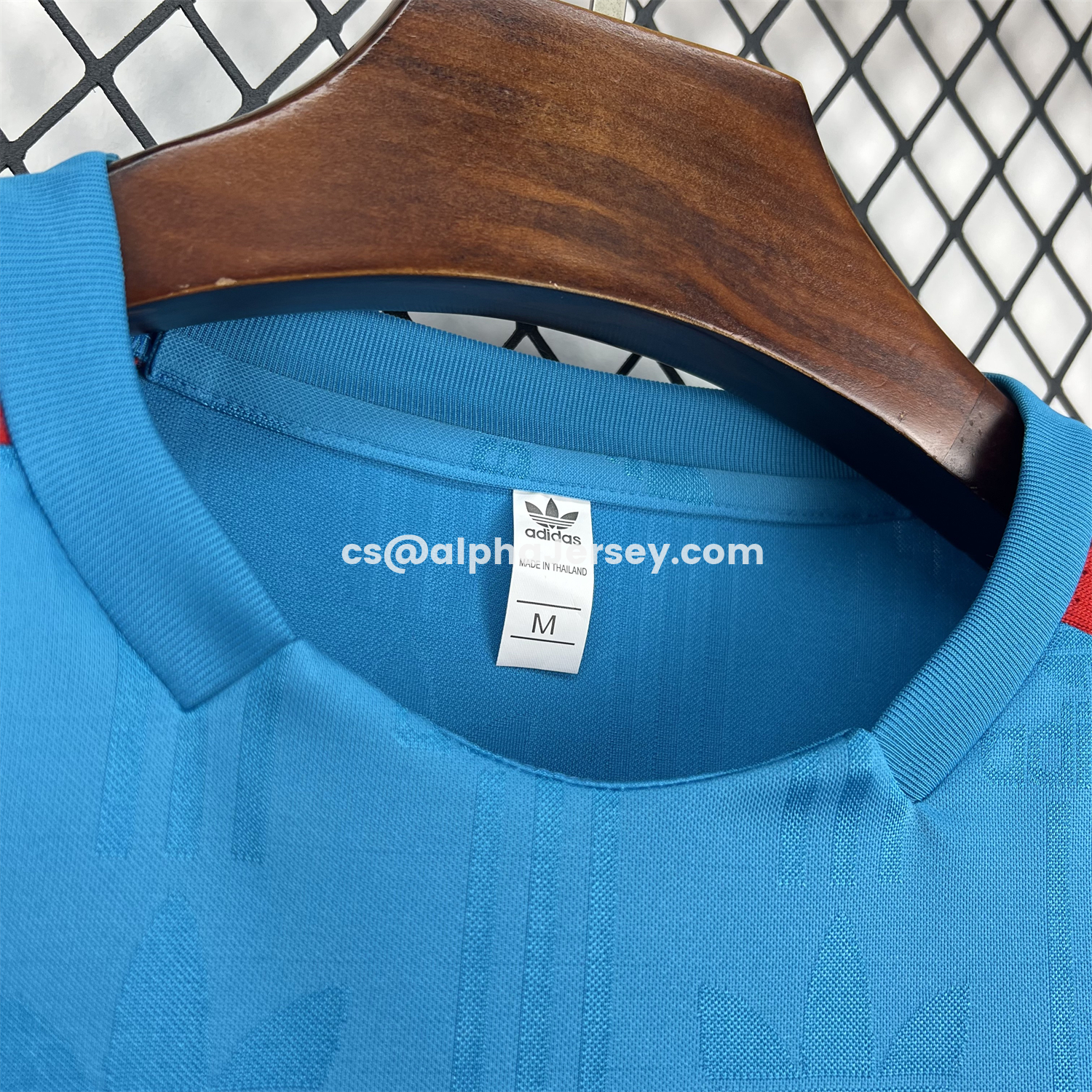 AJ-AlphaJersey-Spain 2026 Solid Blue With Red Trim Special Jersey - Fans Version
