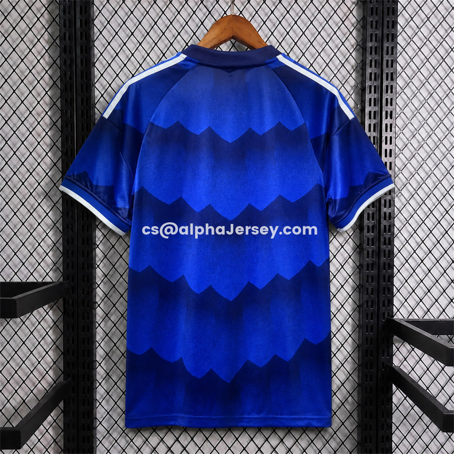 AJ-AlphaJersey-Universidad de Chile 26-27 Blue With Black Waves Special Jersey - Fans Version