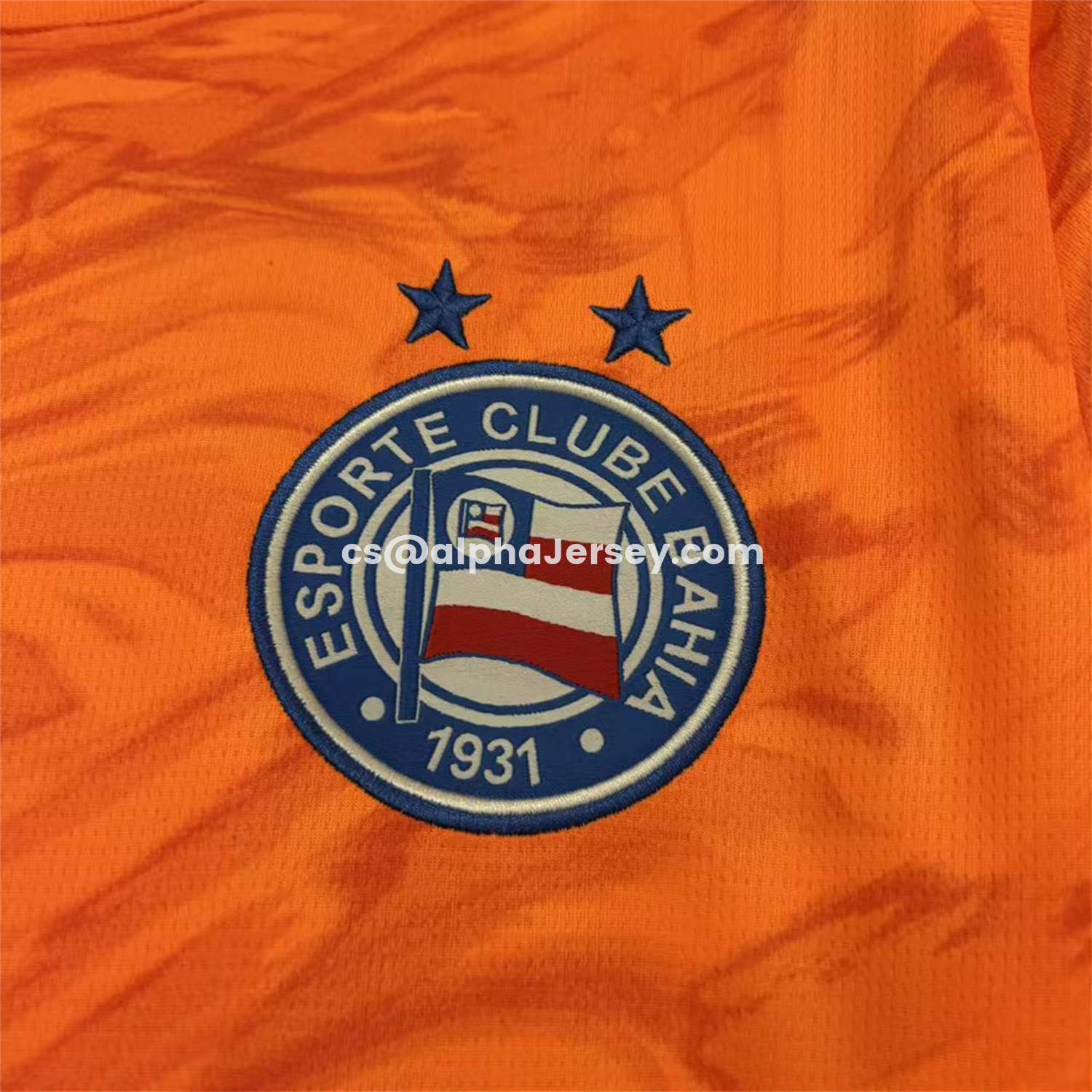 AJ-AlphaJersey-Bahia 26-27 Orange Goalkeeper Jersey - Fans Version