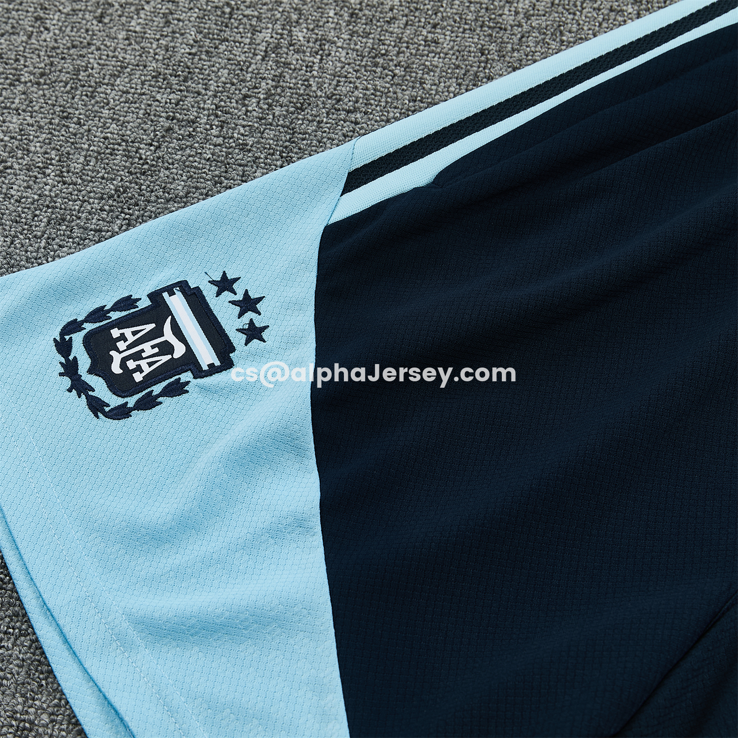AJ-AlphaJersey-Argentina 2026 Vest Training Set - Light Blue Top & Dark Blue Pants