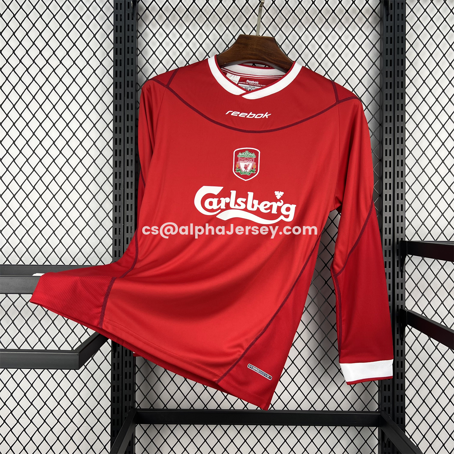 AJ-AlphaJersey-Retro Liver.pool 2002-04 Home Long Sleeves Jersey