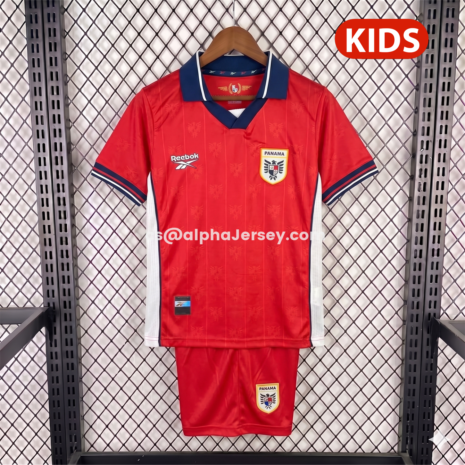 AJ-AlphaJersey-Panama 2026 Home Kids Kit