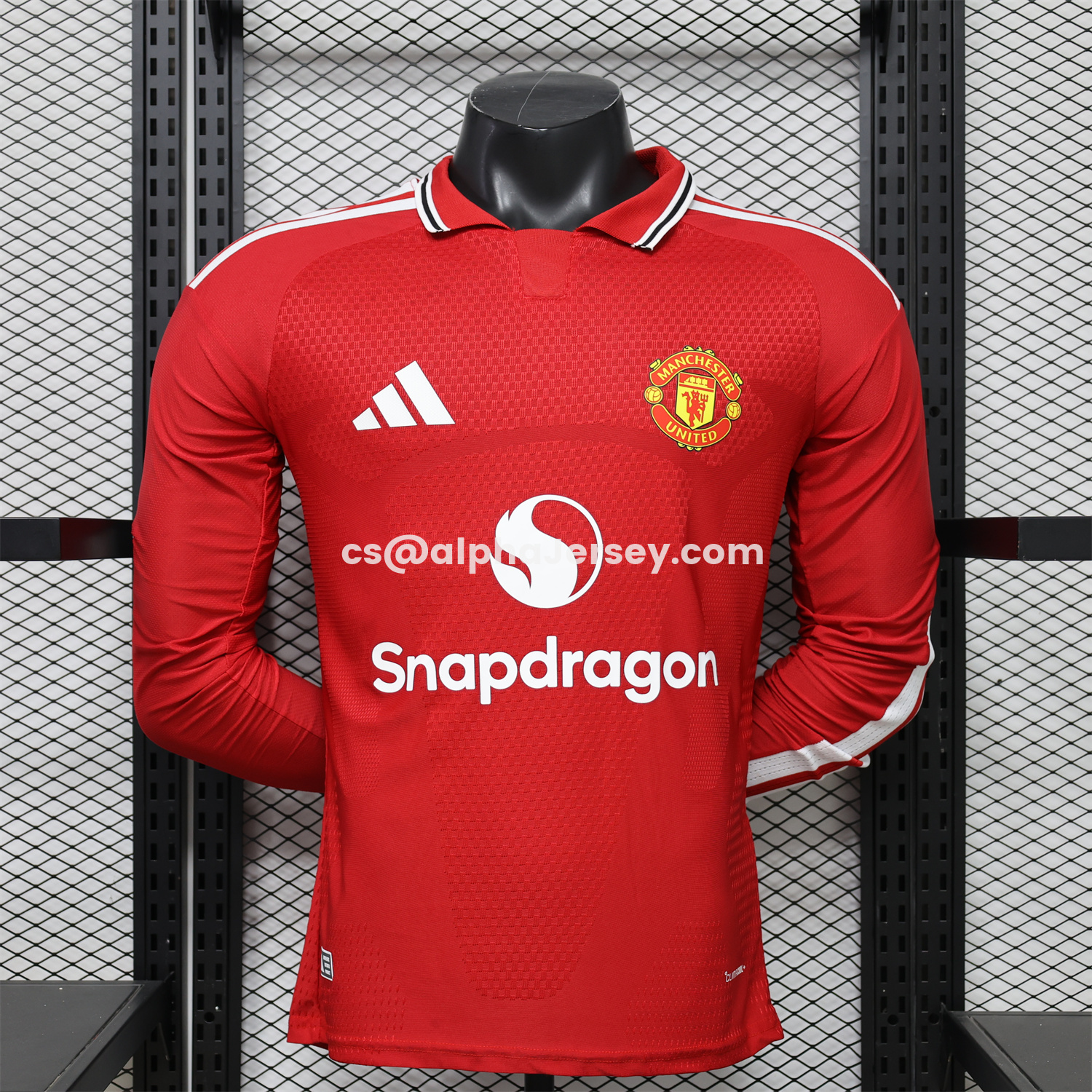 AJ-AlphaJersey-Manchester United 26-27 Home Long Sleeves Jersey - Player Version