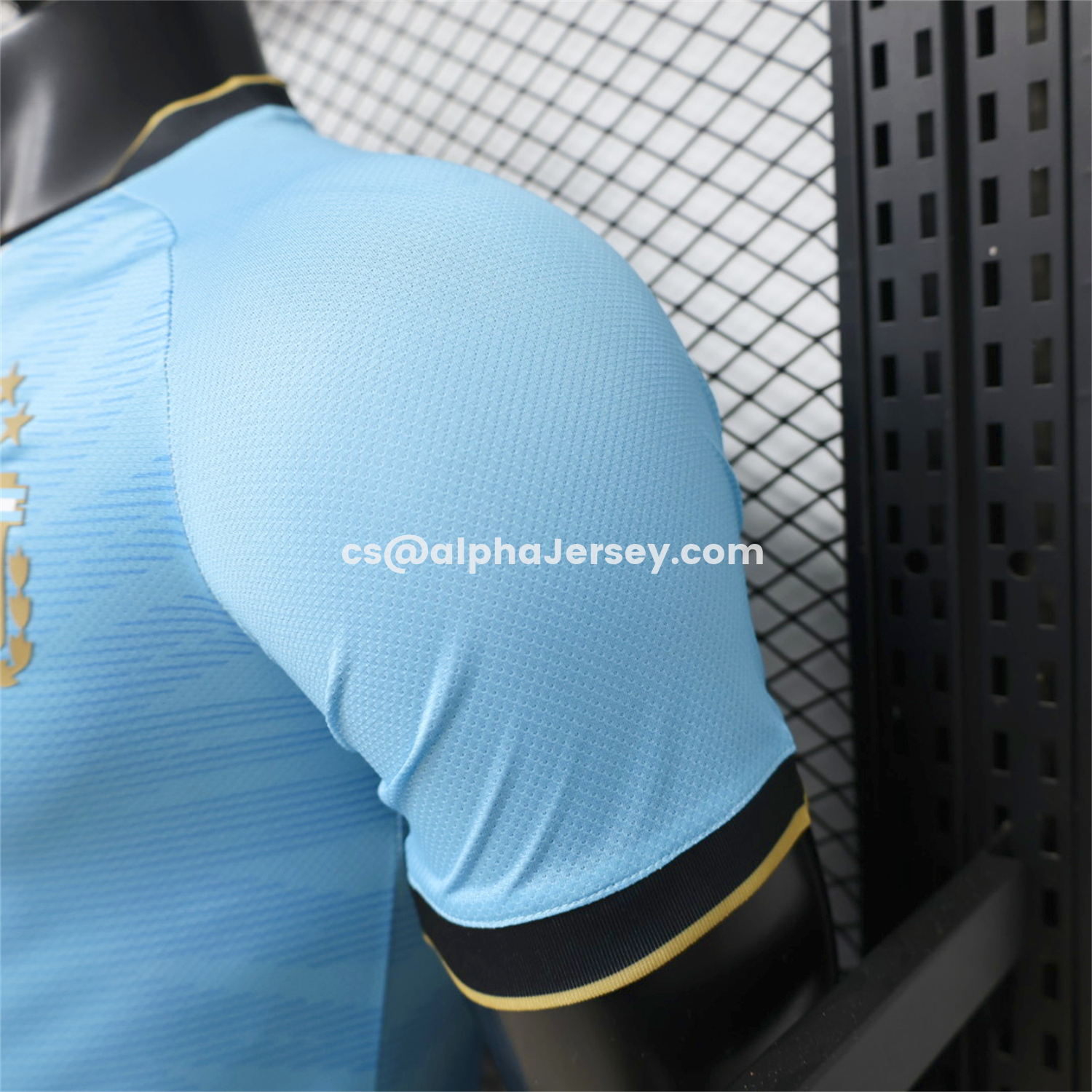 AJ-AlphaJersey-Argentina 2026 Blue And White Stripes Champions Commemorative Special Jersey - Player Version
