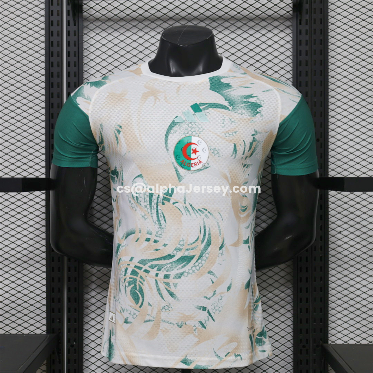 AJ-AlphaJersey-Algeria 2026 Dark Green White Special Jersey - Player Version