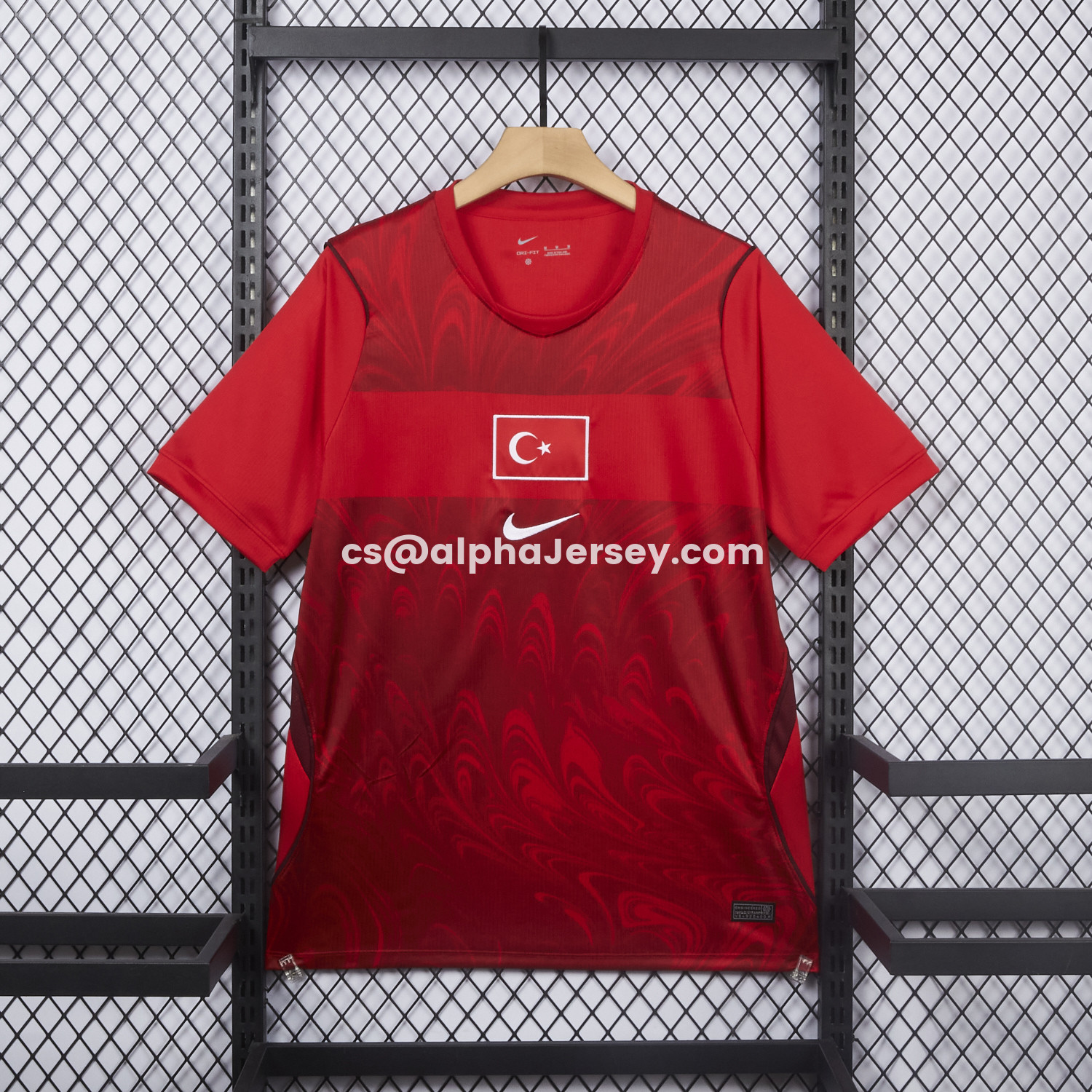AJ-AlphaJersey-Turkey 2026 Home Red Jersey - Fans Version