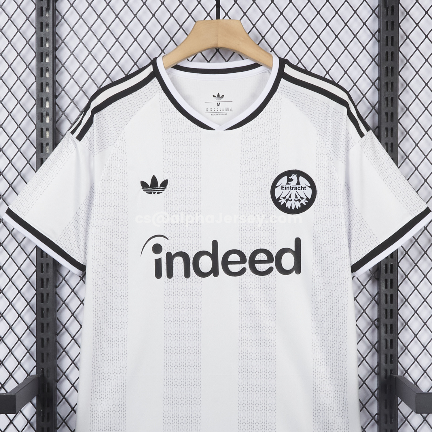AJ-AlphaJersey-Frankfurt 26-27 Away White Jersey - Fans Version