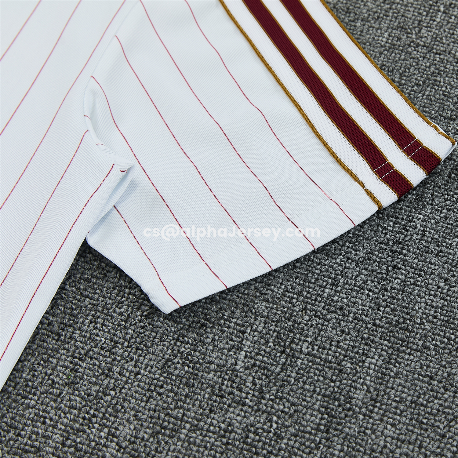 AJ-AlphaJersey-Arsenal 25-26 Retro Style Short-Sleeve Training Set - Colors Top & White With Thin Mar Pants