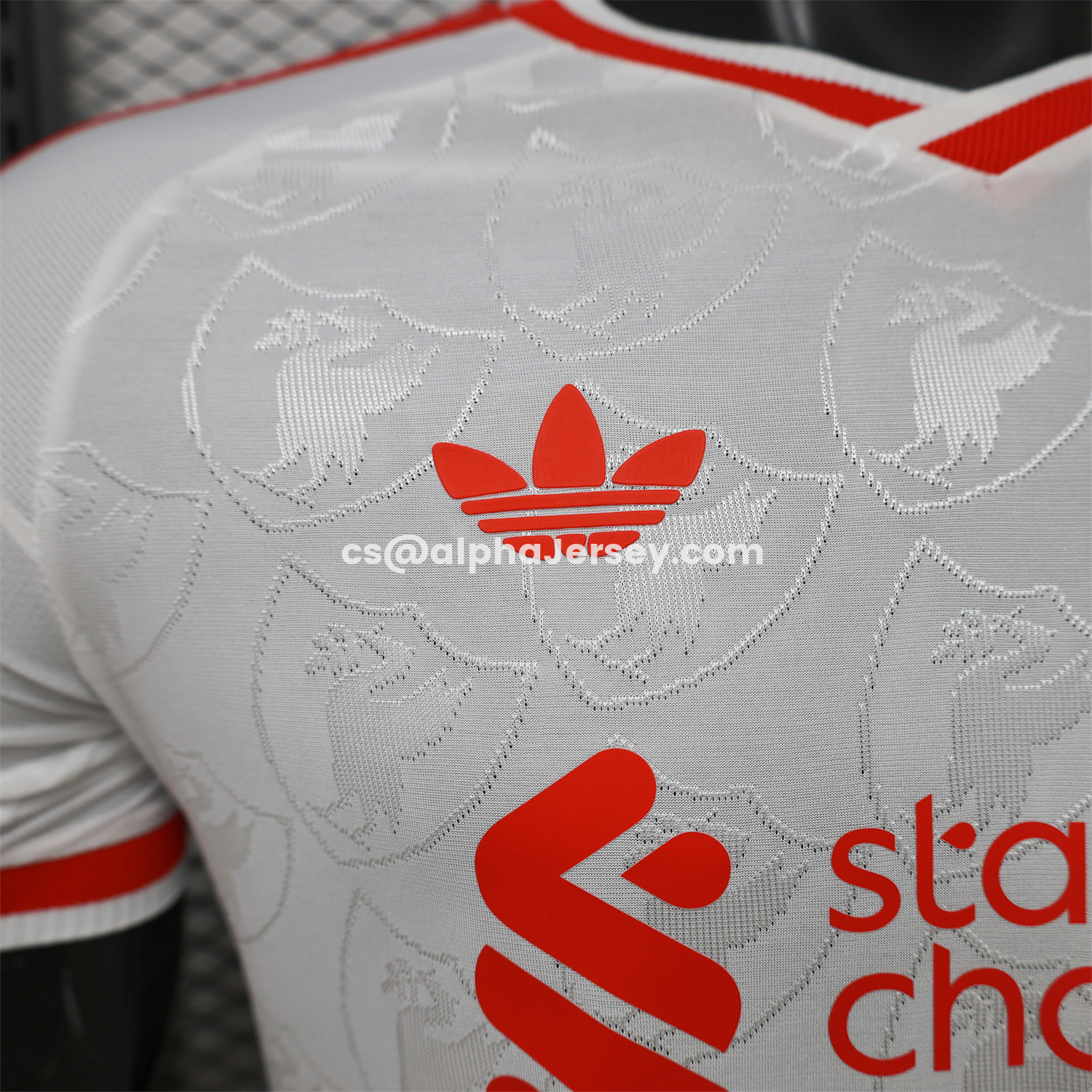 AJ-AlphaJersey-Liver.pool 26-27 Casual White With Faint Logos Jersey - Player Version
