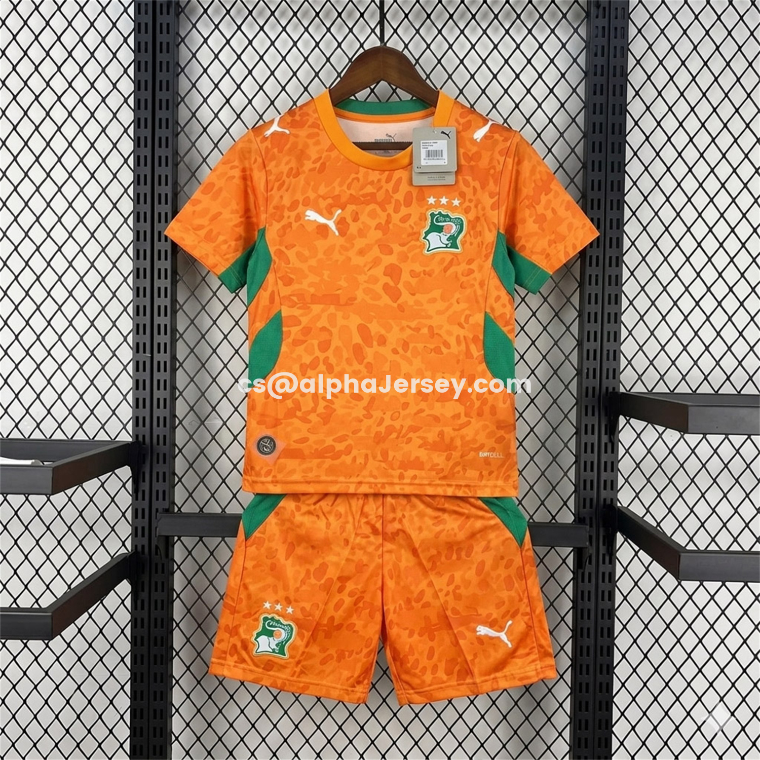 AJ-AlphaJersey-Ivory Coast 2026 Home Kids Kit