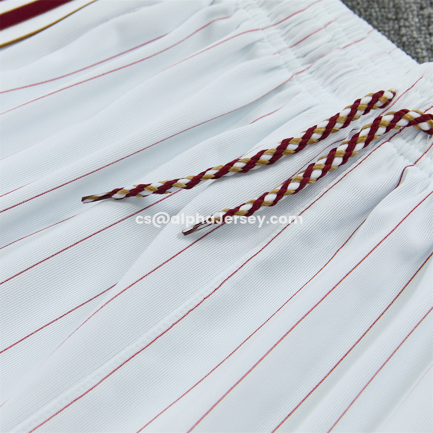 AJ-AlphaJersey-Arsenal 25-26 Retro Style Short-Sleeve Training Set - Colors Top & White With Thin Mar Pants