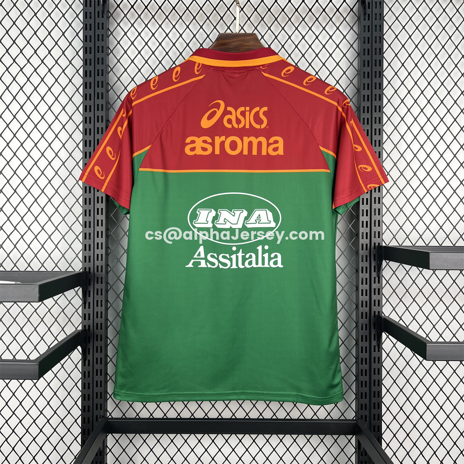 AJ-AlphaJersey-Retro Roma 1995-96 Pre-Match Training Jersey