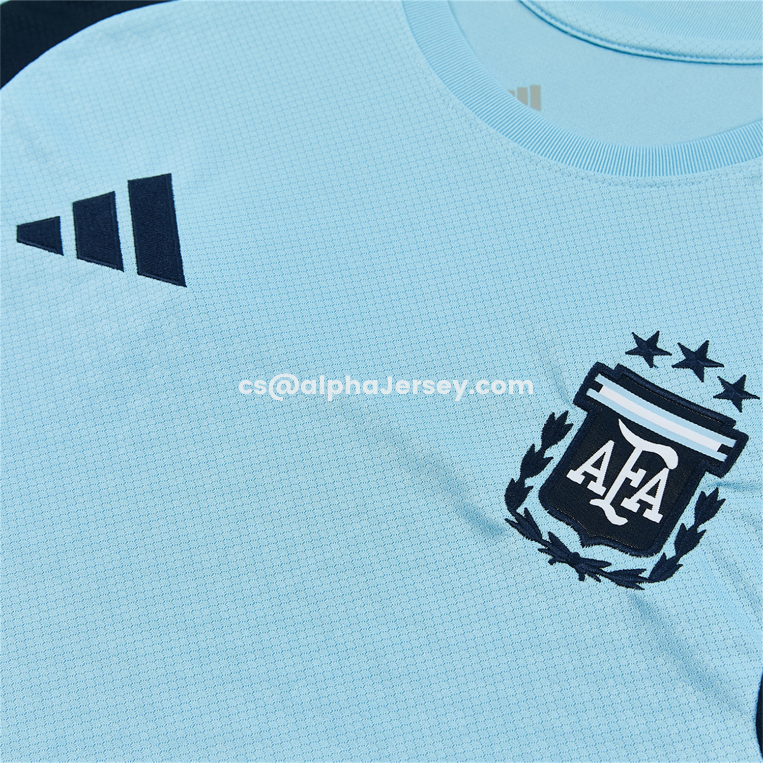 AJ-AlphaJersey-Argentina 2026 Short-Sleeve Training Set - Light Blue Top & Dark Blue Pants
