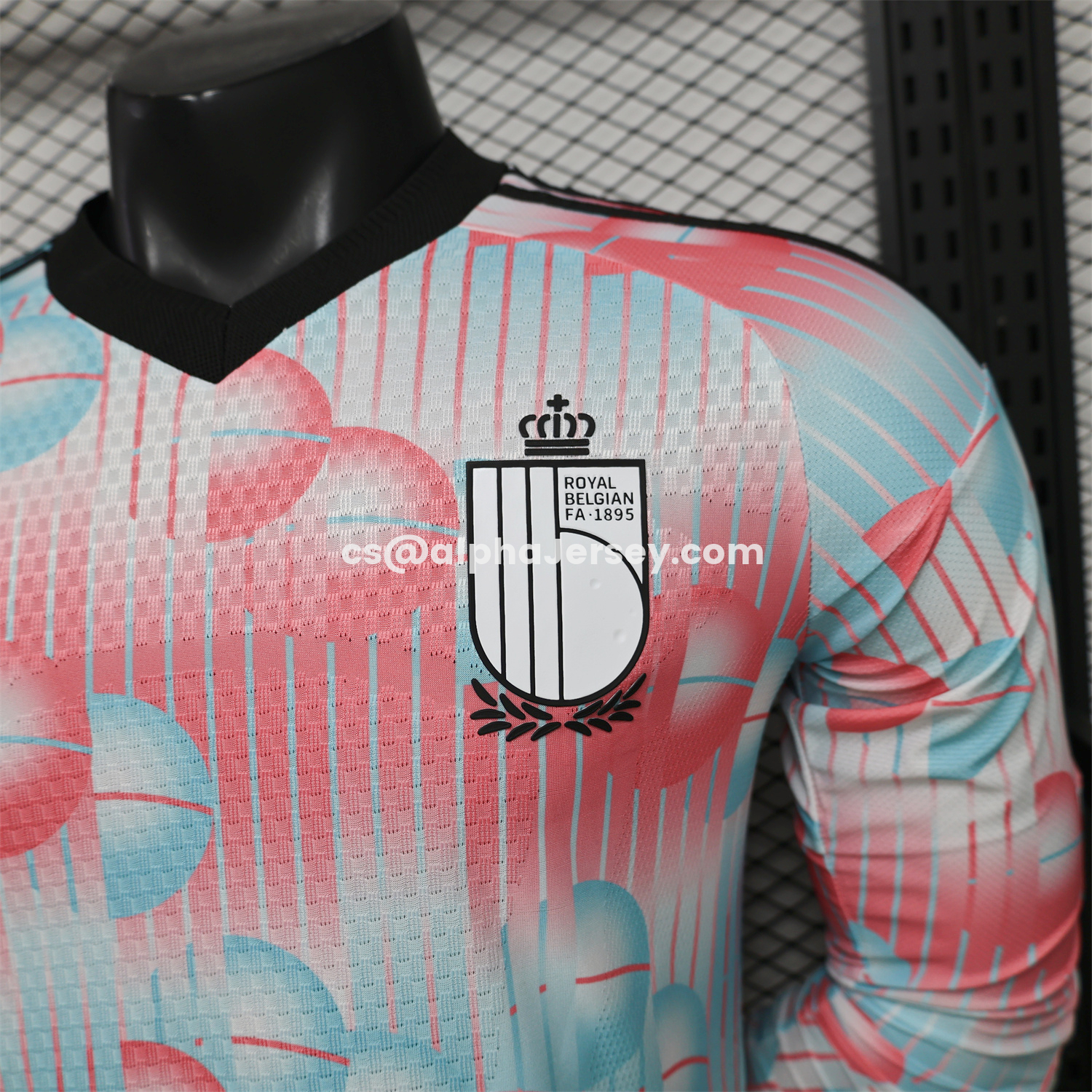 AJ-AlphaJersey-Belgium 2026 Away Long Sleeves Jersey - Player Version