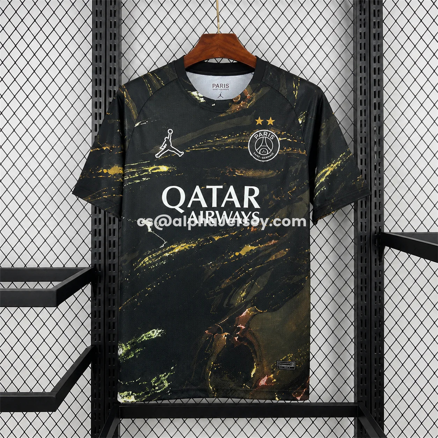 AJ-AlphaJersey-【Champion 26 Font】Paris Saint-Germain PSG 25-26 Night Version Fifth Jersey - Fans Version