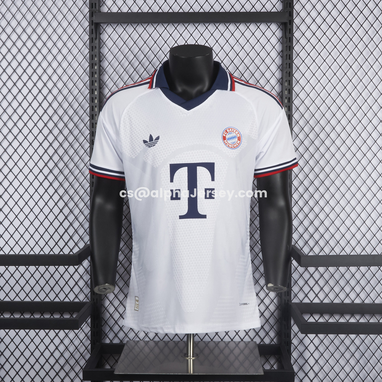 AJ-AlphaJersey-Bayern Munich 26-27 Away White Jersey - Player Version