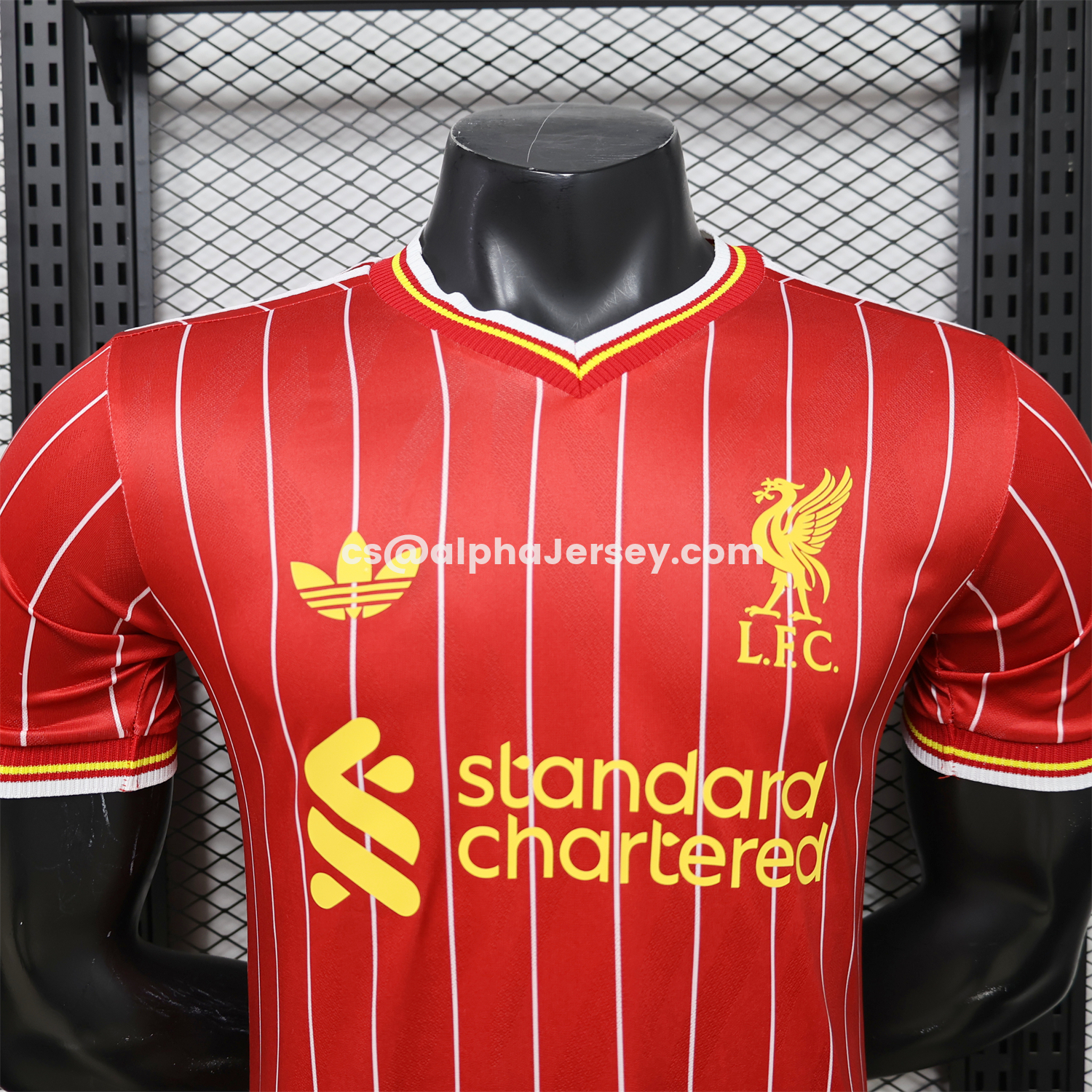 AJ-AlphaJersey-Liver.pool 26-27 Terrace Icon Retro Casual Style Red Jersey - Player Version