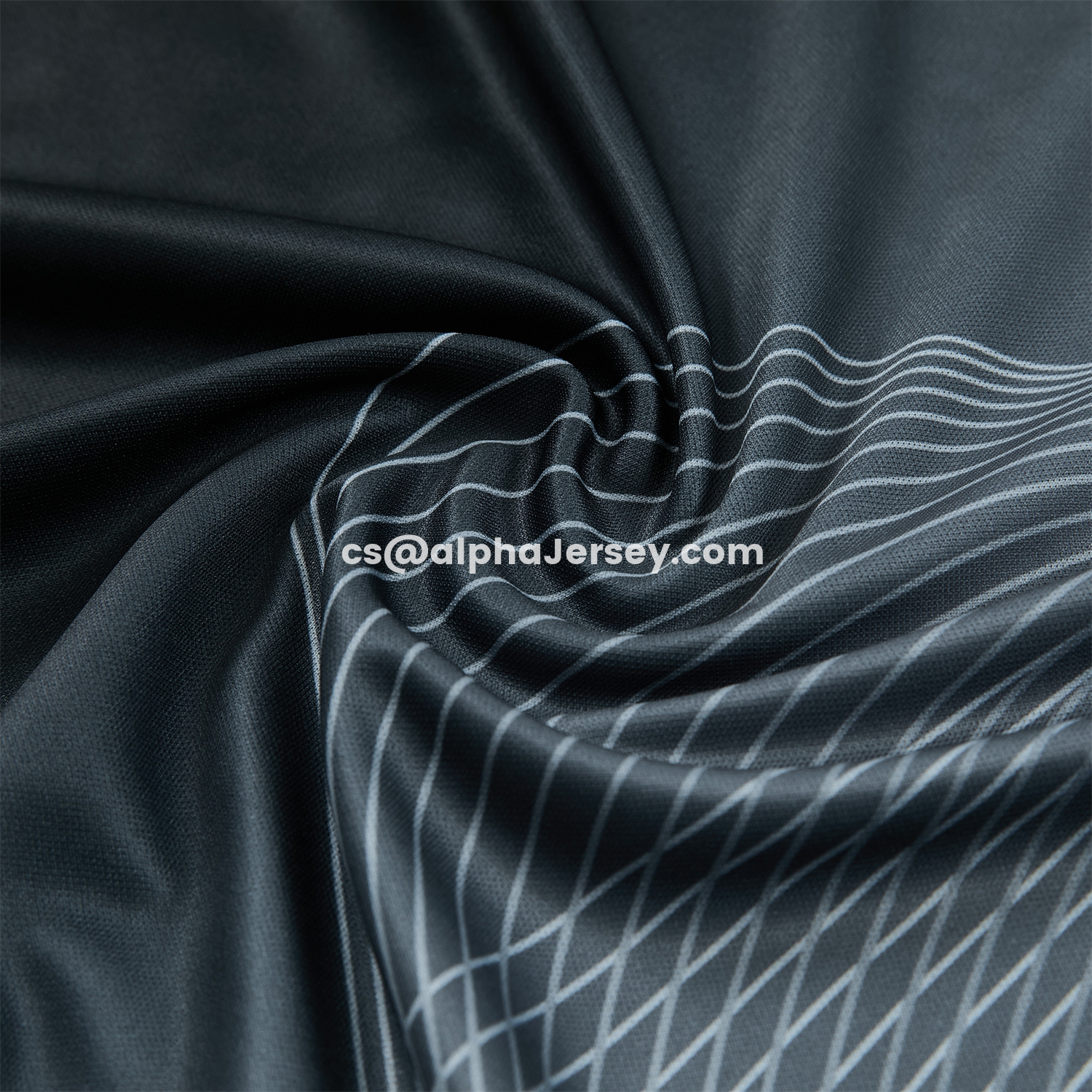AJ-AlphaJersey-Inter Milan 25-26 Short-Sleeve Training Set - Black And Grey Top & Pants