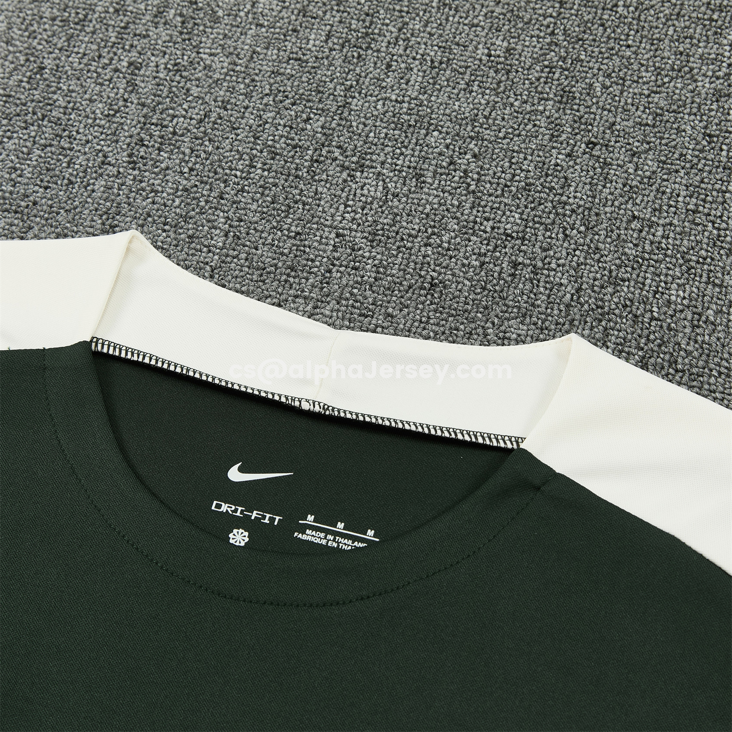 AJ-AlphaJersey-C.H.E.L.S.E.A 25-26 Short-Sleeve Training Set - Dark Green With White Accents Top & Pants