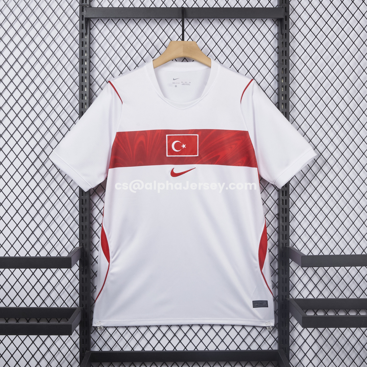 AJ-AlphaJersey-Turkey 2026 Away White Jersey - Fans Version