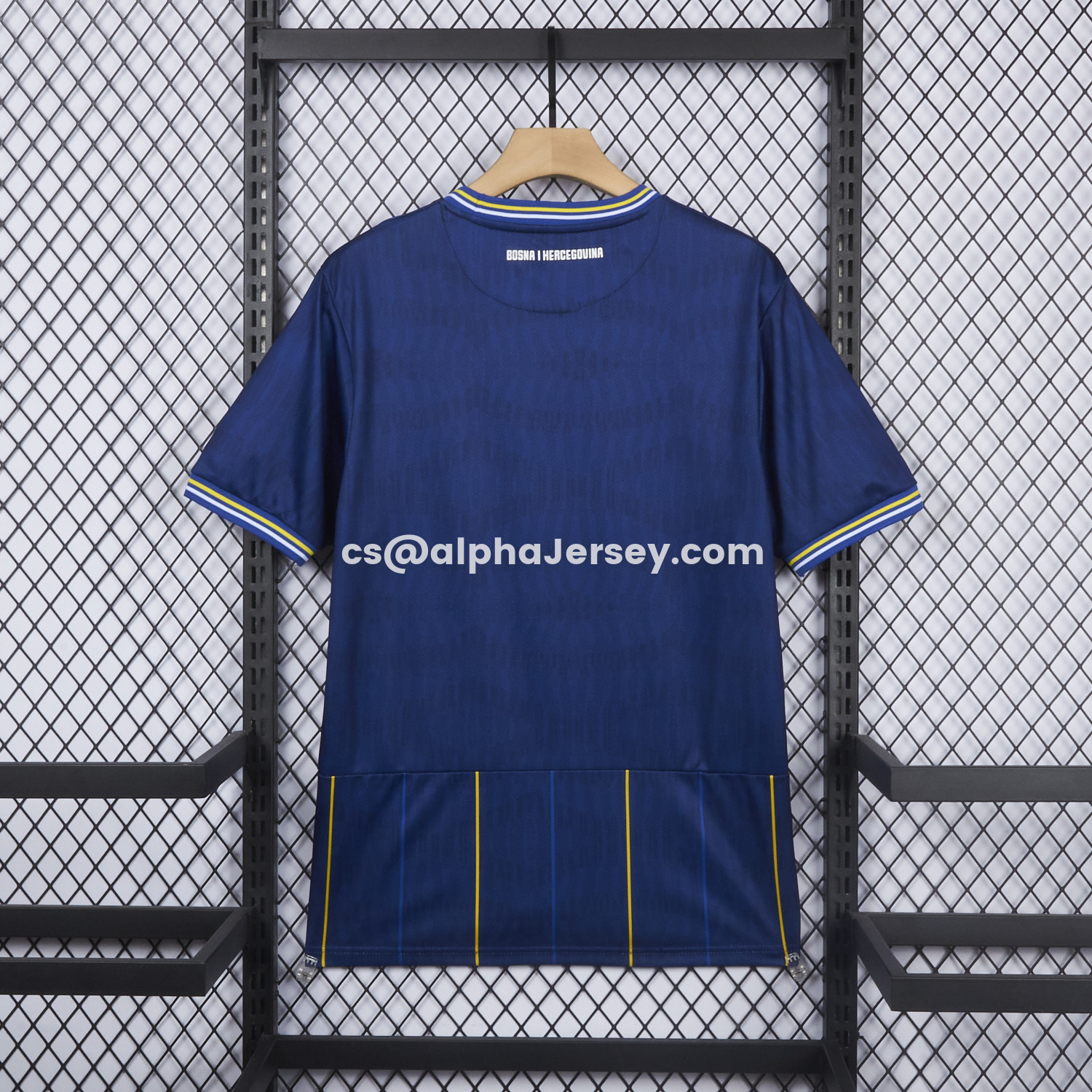 AJ-AlphaJersey-Bosnia and Herzegovina 2026 Home Blue Jersey - Fans Version