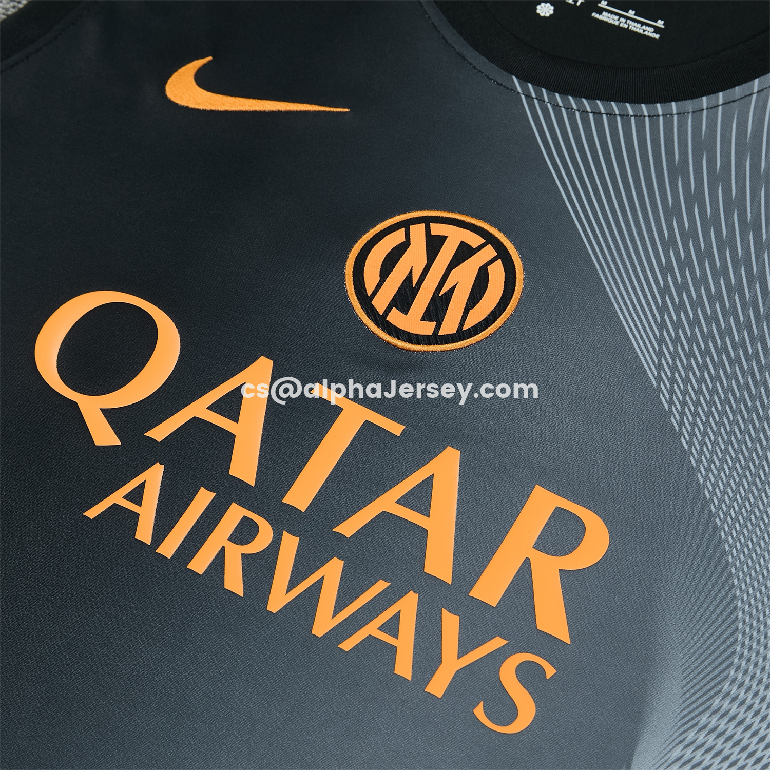 AJ-AlphaJersey-Inter Milan 25-26 Vest Training Set - Black And Grey Top & Pants