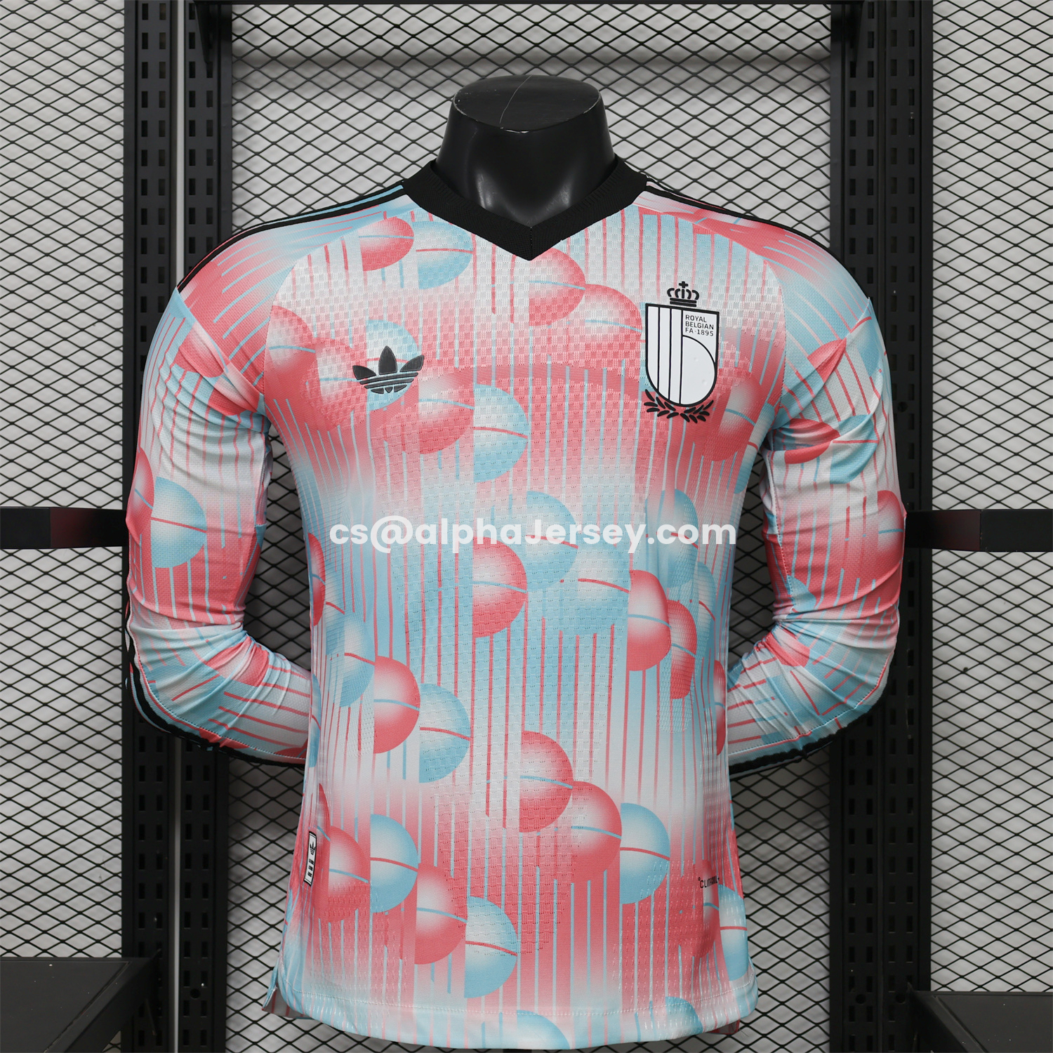 AJ-AlphaJersey-Belgium 2026 Away Long Sleeves Jersey - Player Version