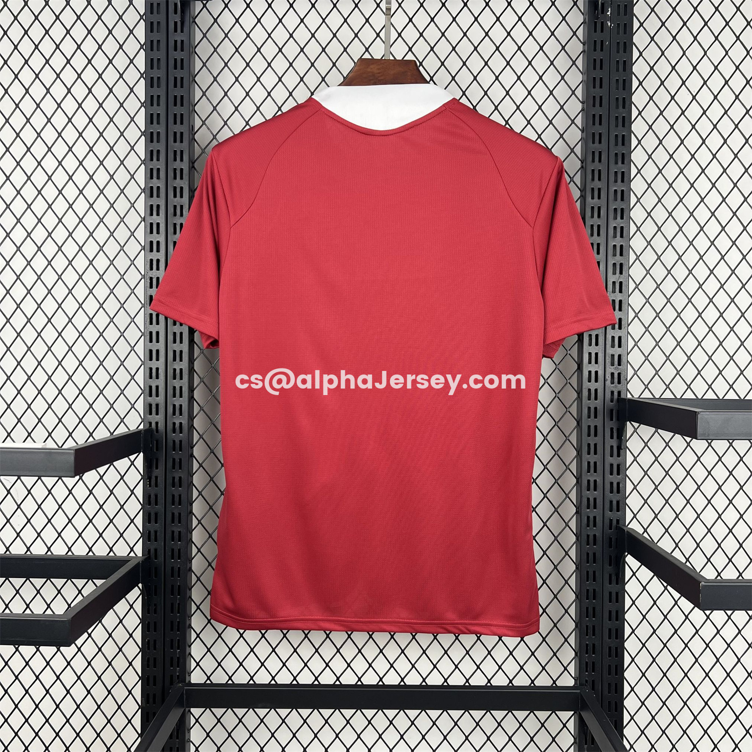 AJ-AlphaJersey-Portugal 2026 Pre-Match Maroon With Blue Green Jersey - Fans Version