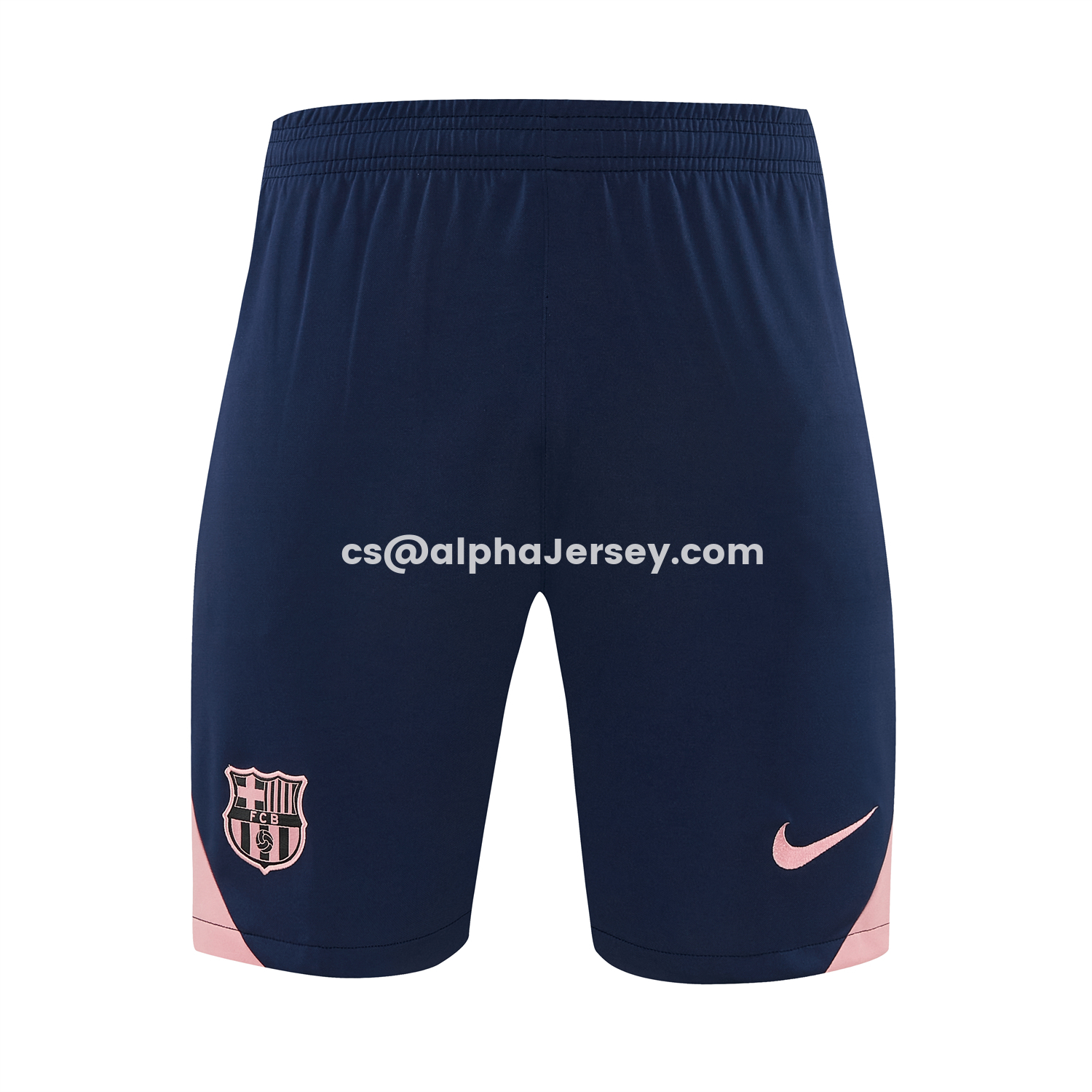 AJ-AlphaJersey-Barcelona 25-26 Vest Training Set - Colors Top & Dark Blue With Pink Accents Pants