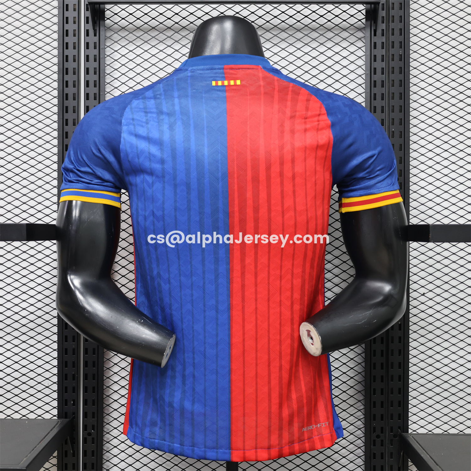 AJ-AlphaJersey-Barcelona 26-27 Red Blue Retro Style Casual Jersey - Player Version