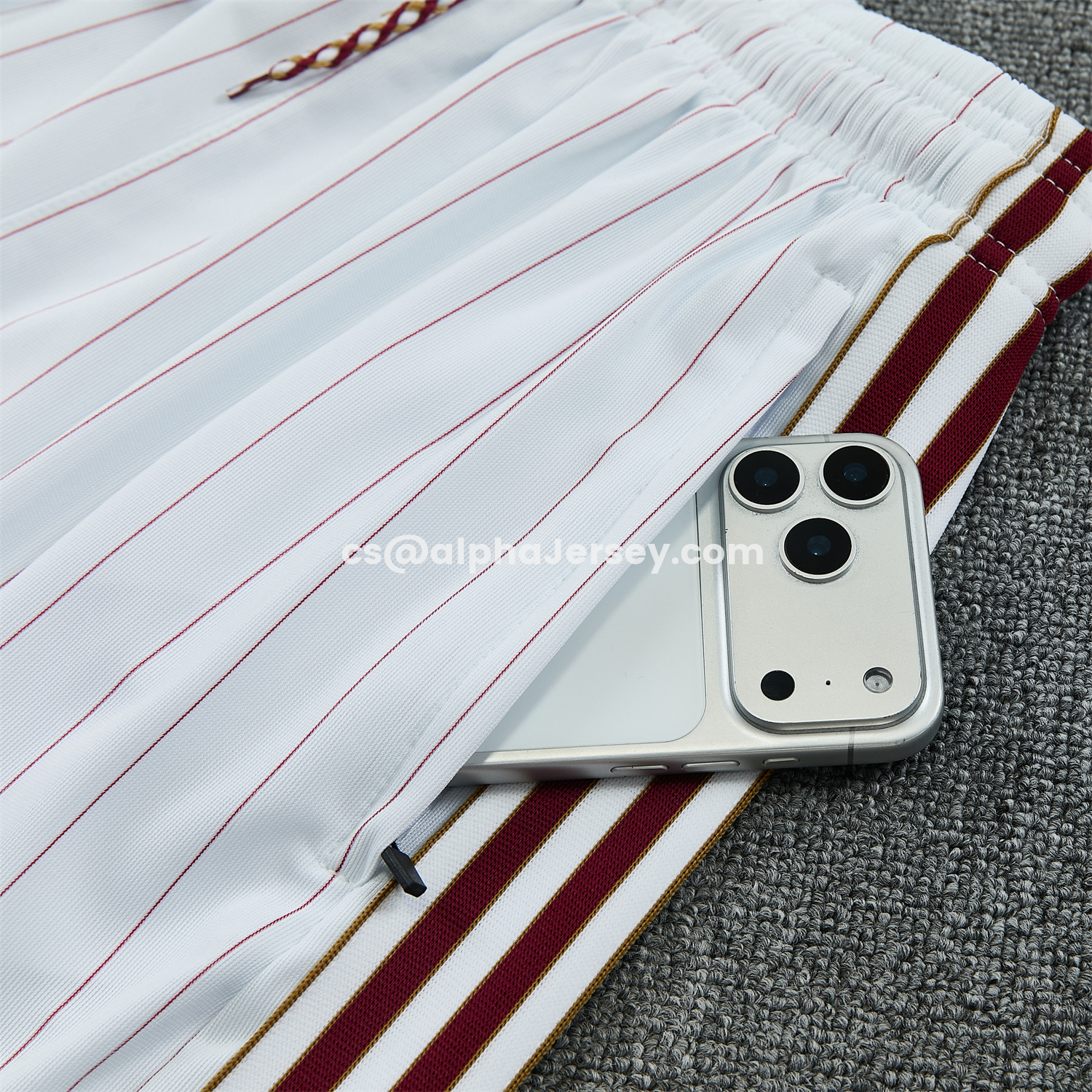 AJ-AlphaJersey-Arsenal 25-26 Retro Style Short-Sleeve Training Set - Colors Top & White With Thin Mar Pants