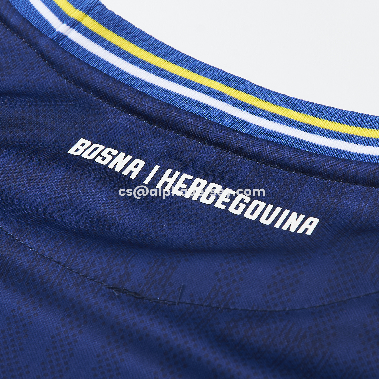 AJ-AlphaJersey-Bosnia and Herzegovina 2026 Home Blue Jersey - Fans Version