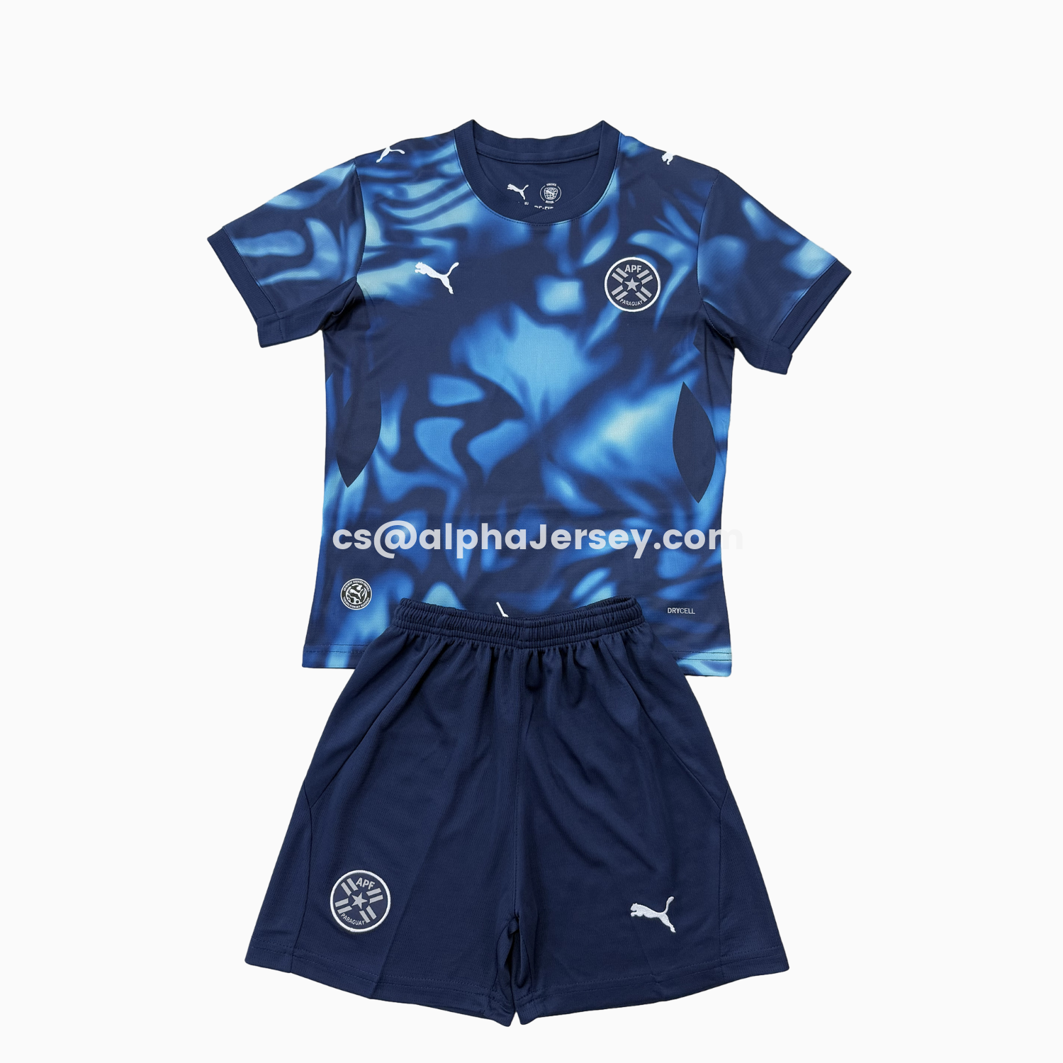 AJ-AlphaJersey-Paraguay 2026 Away Kids Kit