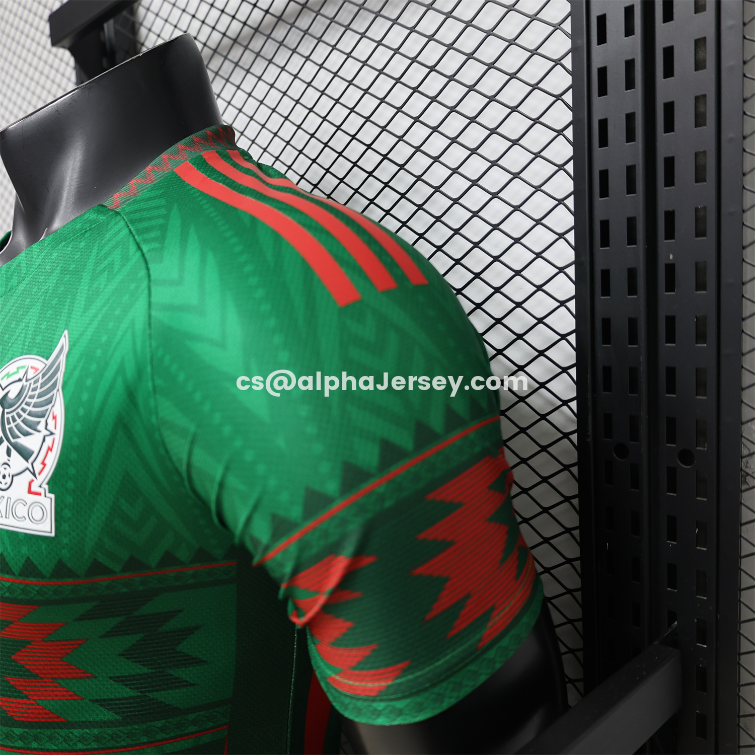 AJ-AlphaJersey-Mexico 2026 Aztec Sun Stone Green Special Jersey - Player Version