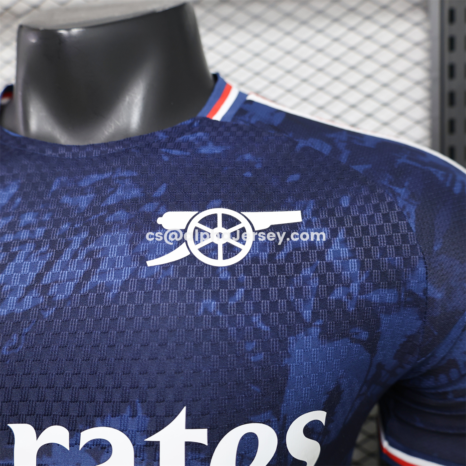 AJ-AlphaJersey-Arsenal 26-27 Dark Blue Digital Pattern Cannon Special Edition Jersey - Player Version