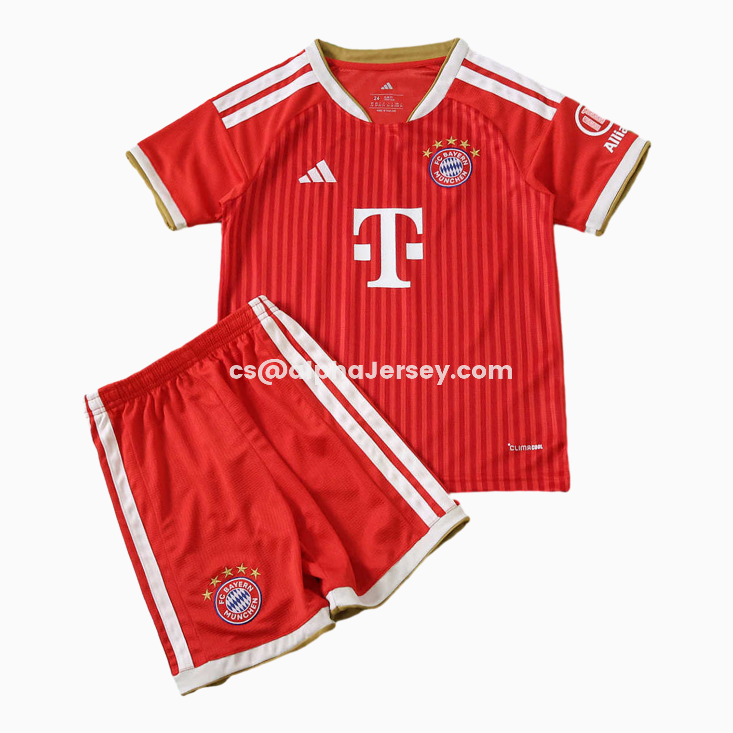 AJ-AlphaJersey-Bayern Munich 26-27 Home Kids Kit