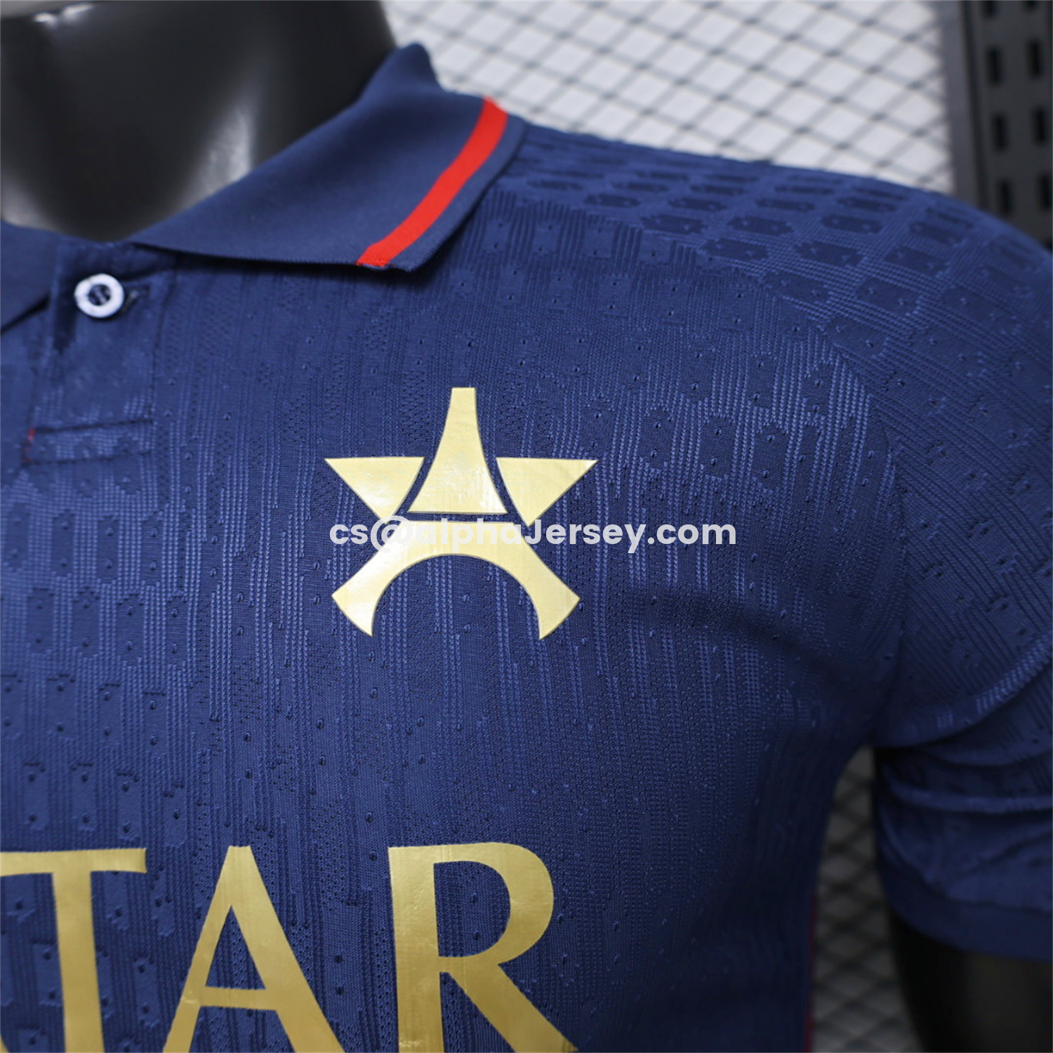 AJ-AlphaJersey-Paris Saint-Germain PSG 26-27 Retro Casual Style Blue Jersey - Player Version