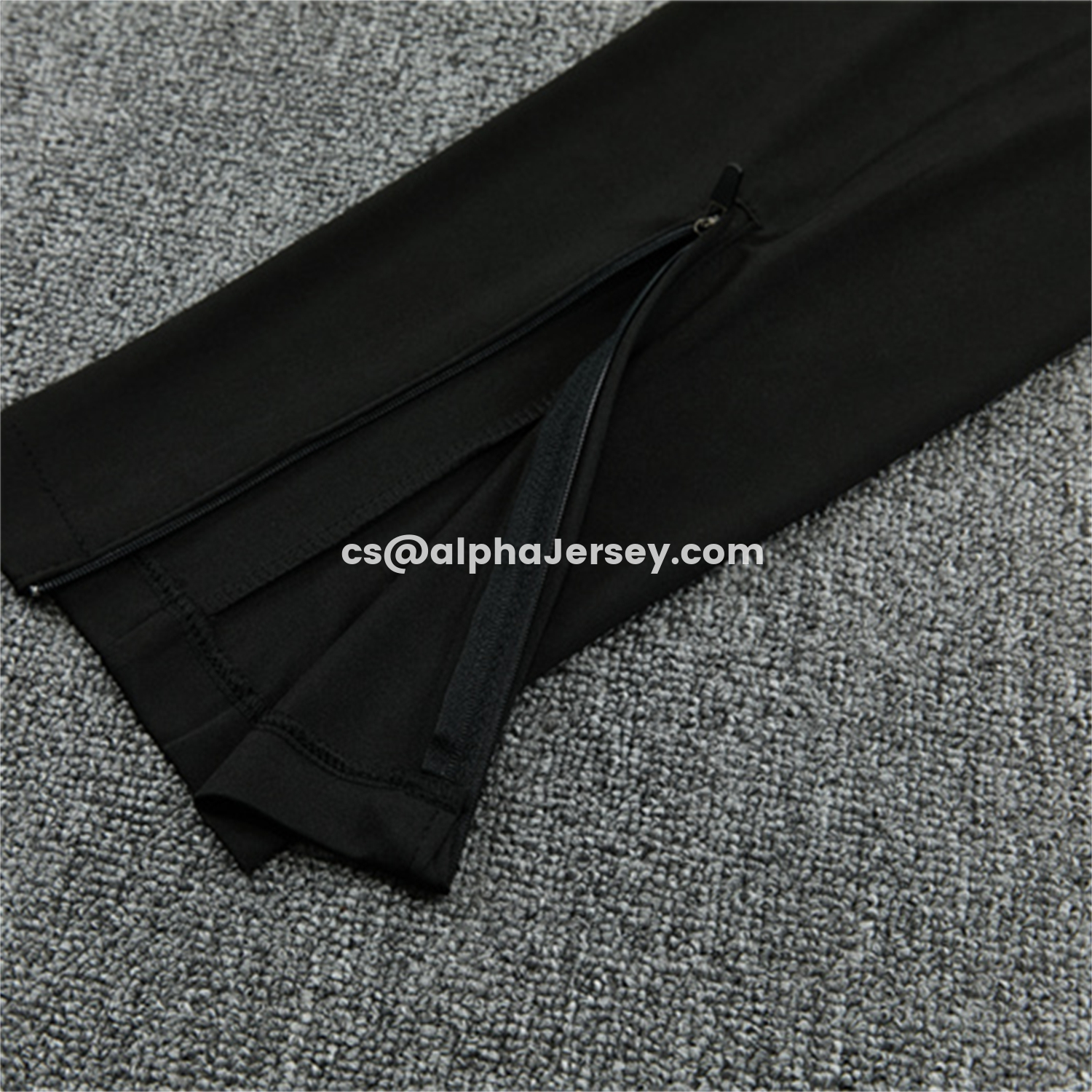 AJ-AlphaJersey-Barcelona 26-27 Kids Long Sleeves Training Set - Light Grey Top & Black Pants