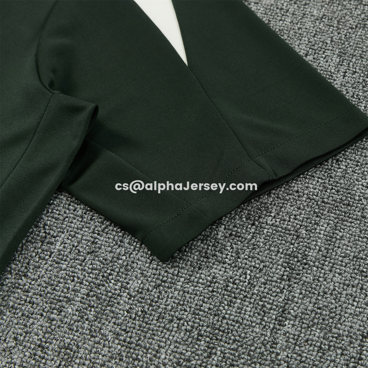 AJ-AlphaJersey-C.H.E.L.S.E.A 25-26 Short-Sleeve Training Set - Dark Green With White Accents Top & Pants