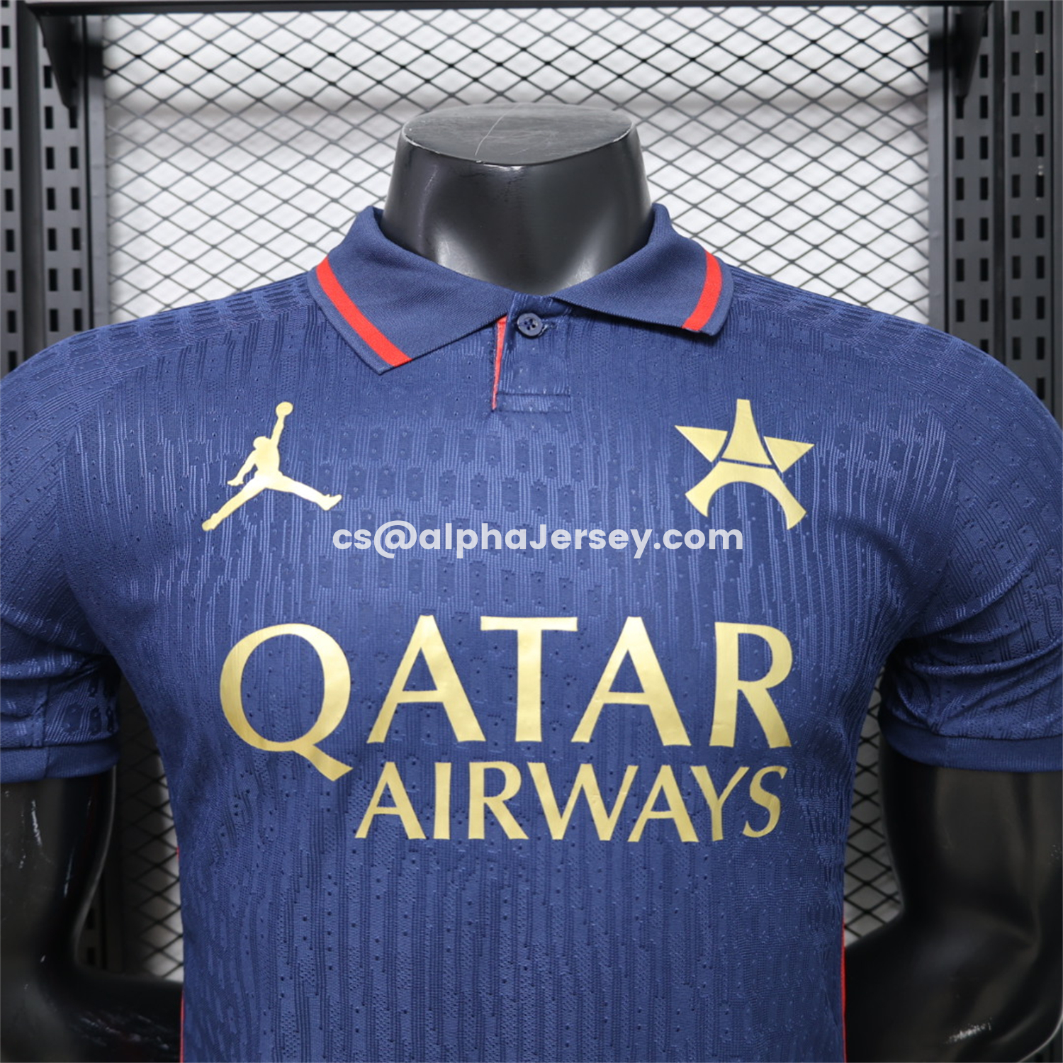 AJ-AlphaJersey-Paris Saint-Germain PSG 26-27 Retro Casual Style Blue Jersey - Player Version