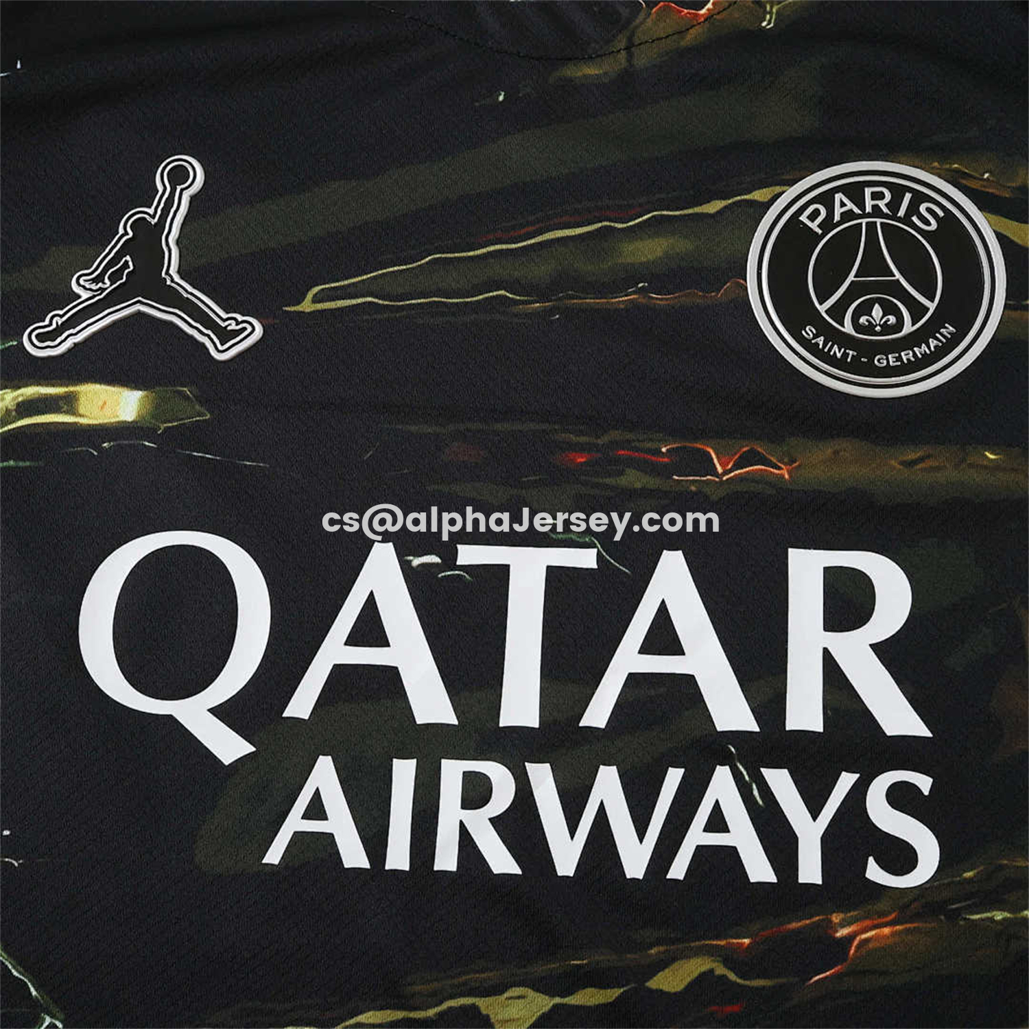 AJ-AlphaJersey-【Champion 26 Font】Paris Saint-Germain PSG 25-26 Night Version Fifth Jersey - Fans Version