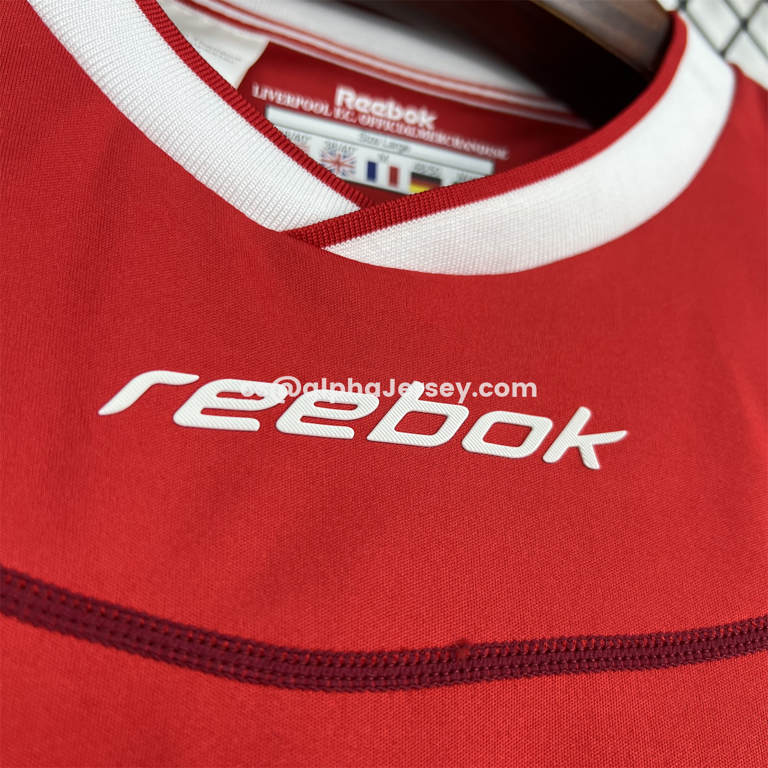 AJ-AlphaJersey-Retro Liver.pool 2002-04 Home Long Sleeves Jersey